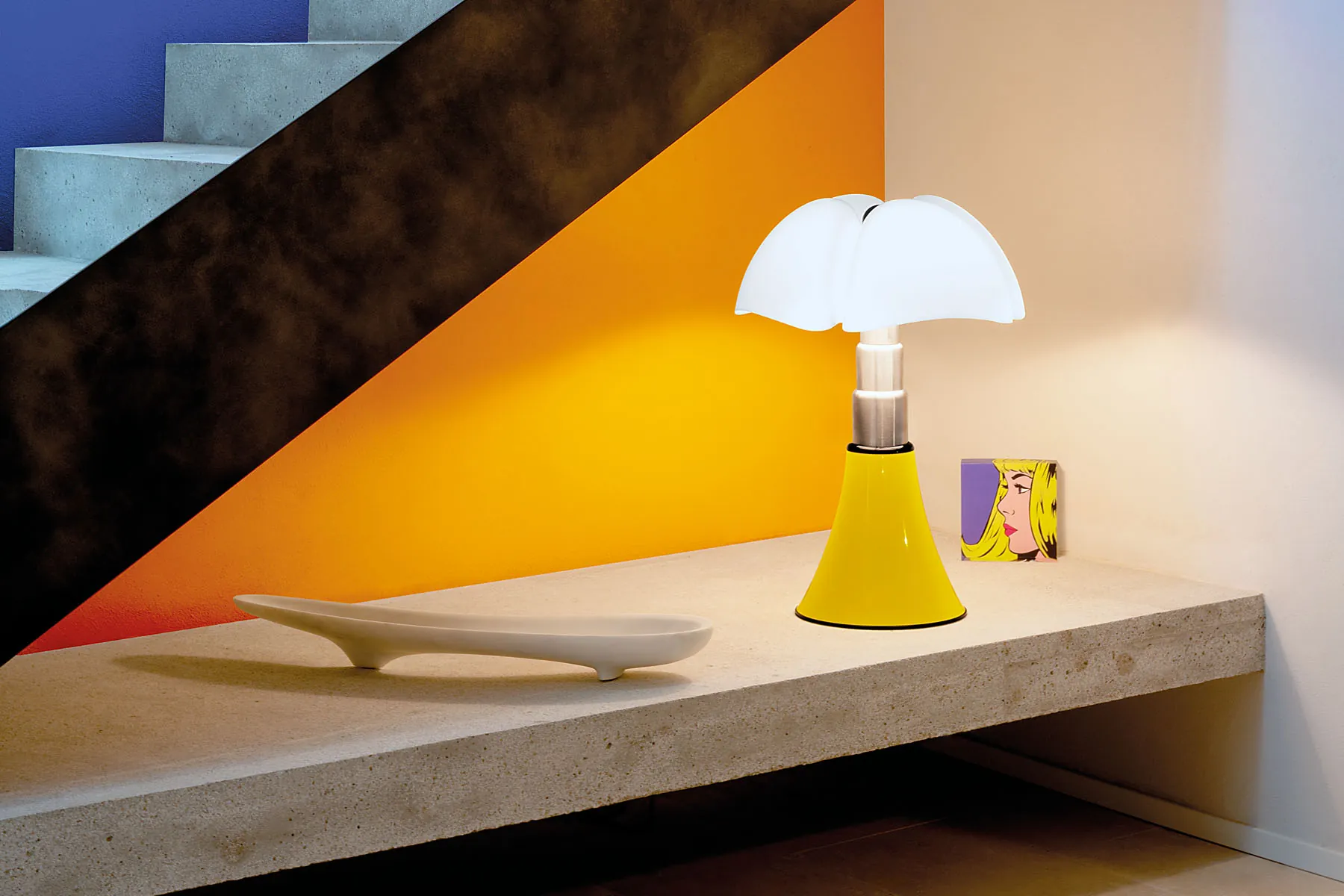 pipistrello lamp by martinelli luce in living room 2 for donzelli