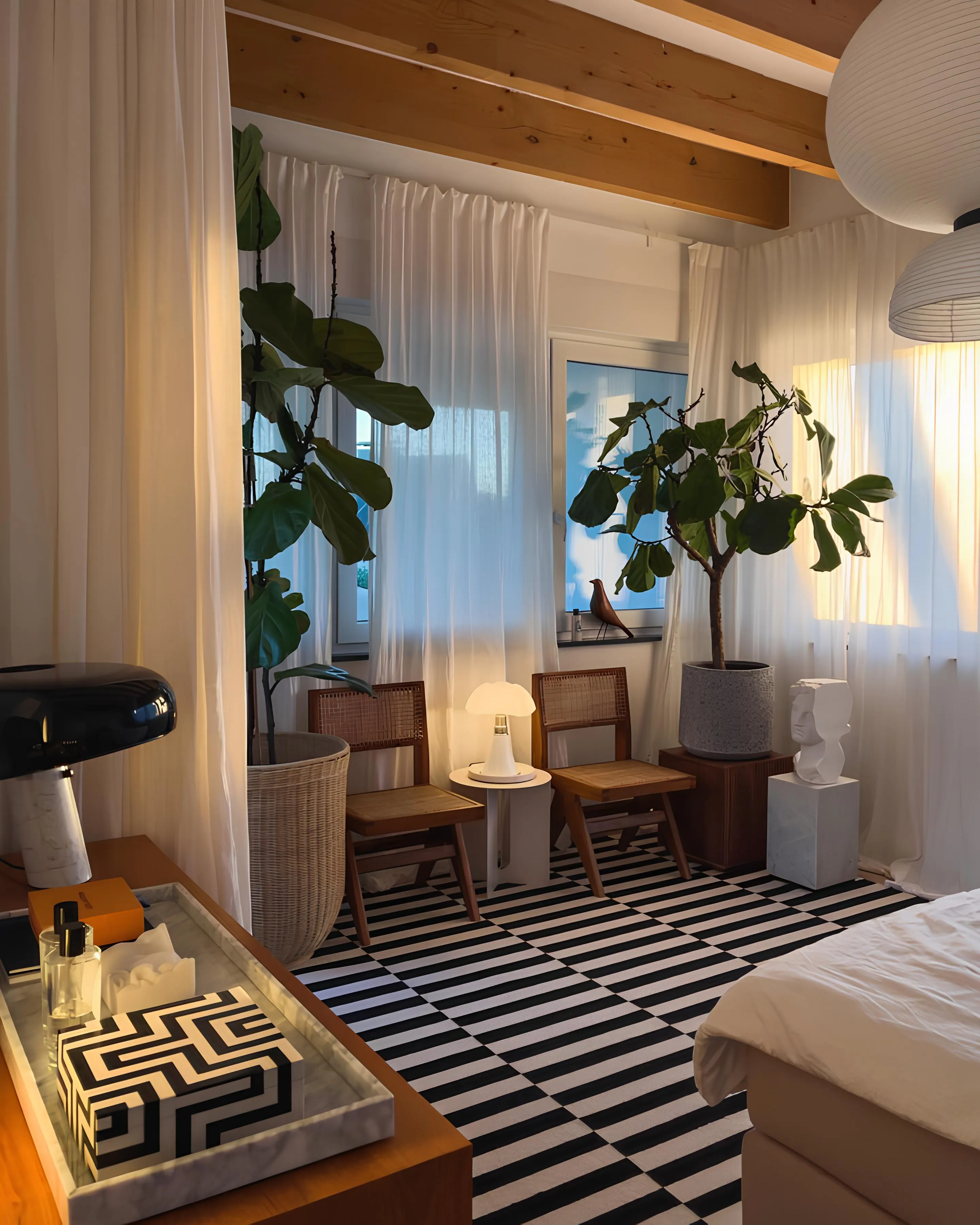 Pipistrello Lamp By Martinelli Luce In Sleeping Room Slide2 For Donzelli
