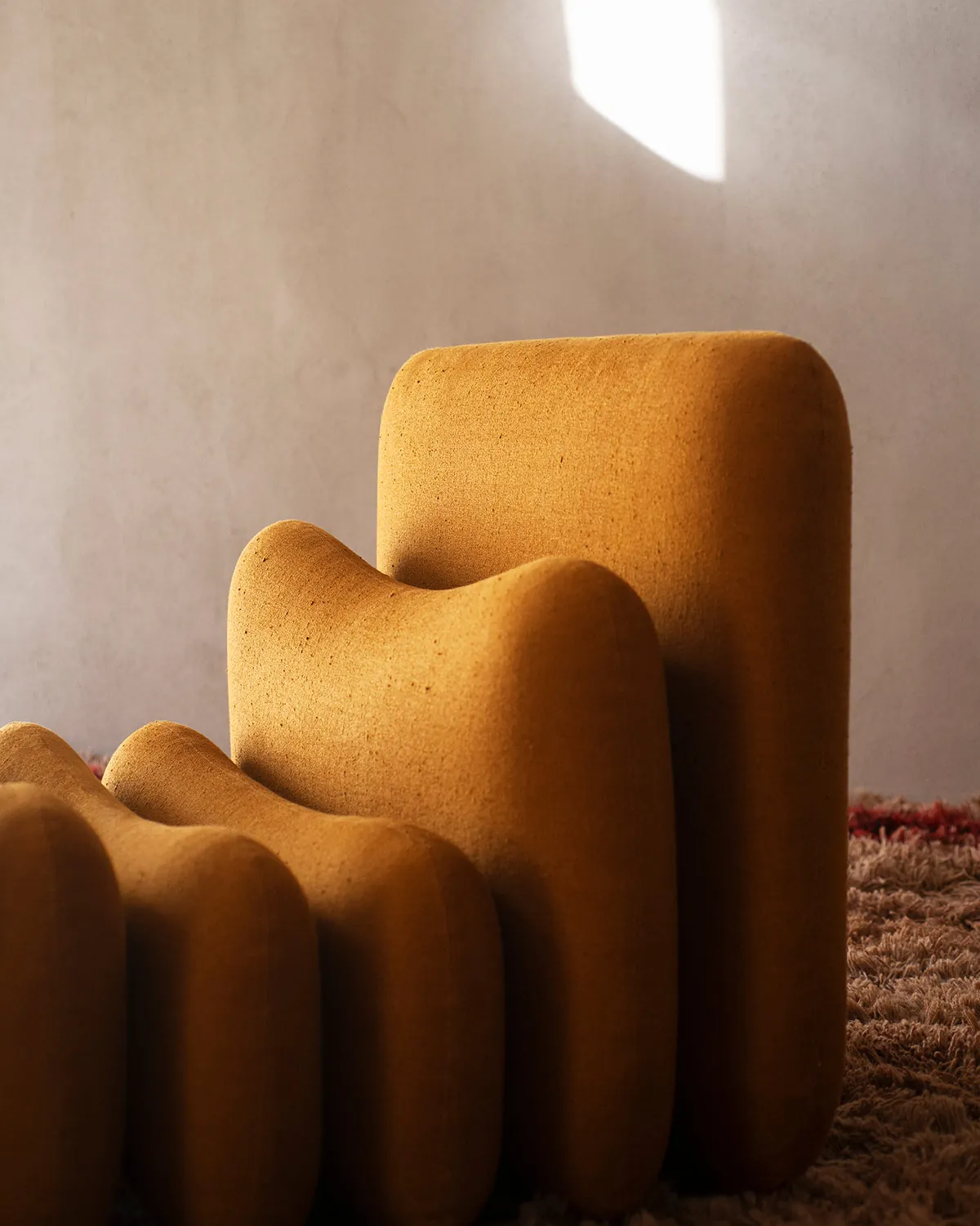 Additional System Brown Fabric By Tacchini In Living Room 13 For Donzelli