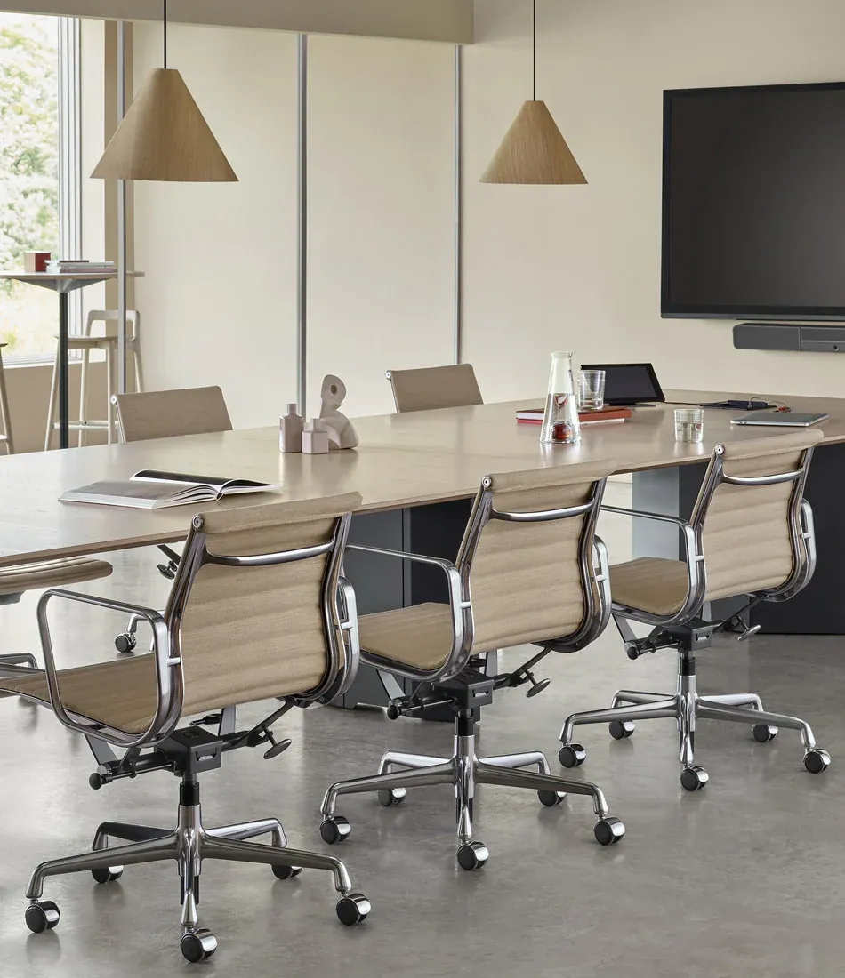 Gallery 26 Eames Ea117 Ea118 Ea119 Leather Fabric Chair Office Working Vitra For Donzelli